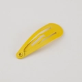Barrette clic-clac jaune 3cm de forme goutte d'eau avec finition mate pour enfants - 3cm / Jaune Vif