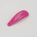 Barrette à cheveux rose vif de 3cm pour filles en métal avec finition laquée mate - 3cm / Rose rouge