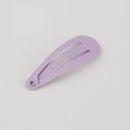 Barrette à cheveux goutte d'eau violet mat en métal laqué pour filles - 3cm / Mauve Clair