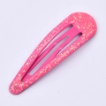 Glitzernder rosa Haarclip für Kinder im glänzenden Tropfen-Design als BB-Haarspange - Rosa Glitzer (1#)