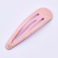 Haarspange Tropfenform in Rosa mit Glitzer-Finish für Mädchen und Kinder-Haarschmuck - Hellrosa Glitzer (6#)