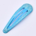 Himmelblauer Glitzer-Haarclip in Tropfenform mit funkelndem Finish für Mädchen - Himmelblau Glitzer (8#)
