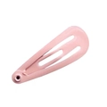Set of 50 colorful candy-colored teardrop hair clips for kids in pink lacquer finish - Pink
