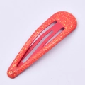 Funkelnde neonorangefarbene BB-Haarklammer mit goldenem Glitzer-Finish für Mädchen - Dunkelrosa Glitzer (12#)