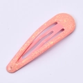 Funkelnde korallenrosa BB-Haarklammer für Kinder mit Glitzerfinish und Metallclip - Korallenrosa Glitzer (18#)