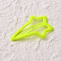Fermaglio per capelli a stella giallo neon con finitura opaca per bambine e donne - Giallo Neon
