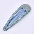 Hellblaue 5cm Haarspange mit bunten Glitzer-Pailletten für Mädchen und Kinder - Blau Glitzer (22#)