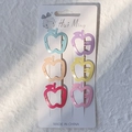 Lot de 6 pinces à cheveux mignonnes en forme de pomme aux couleurs macaron pour filles - Style de Pomme