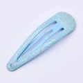 Hellblaue BB-Haarklammer mit glitzerndem Finish für Mädchen und Kinder, 5 cm groß - Seeblau Glitzer (26#)