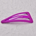 Fermaglio per capelli a goccia viola opaco da 7 cm per donna, accessorio di tendenza minimal - Viola fluorescente