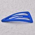 Fermaglio BB a triangolo in metallo blu opaco da 7cm con finitura al neon - Blu Fluorescente