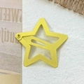 Fermaglio per capelli bimbi giallo a stella con finitura laccata opaca e liscia - Giallo