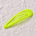 Horquilla de gota 7cm amarillo neón con acabado de goma mate para peinados - 7cm / Amarillo Neón