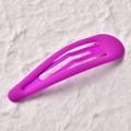 Pinza para el pelo gota de agua morada mate vibrante con diseño minimalista de clip BB - 7cm / Púrpura fluorescente