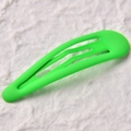 Pinza para el pelo tipo gota verde neón mate con acabado de laca fluorescente brillante - 7cm / Verde Fluorescente