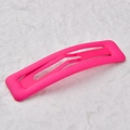 Neon pink rectangular BB hair clip with matte lacquer finish in a 7cm size for women - Neon Rose Pink