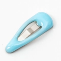 Mini 2cm sky blue BB hair clip for pets with a glossy metal finish and drip oil coating - Sky Blue
