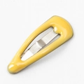 Miniature bright yellow drip glue petal hair clip for pets and small dolls - Plain Yellow