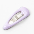 Mini 2cm lavender purple waterdrop hair clip for dogs with high gloss metal finish - Light Purple