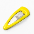 Mini 2cm bright yellow drip glue metal BB hair clip for small pets and dolls - Lemon Yellow