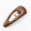 Mini 2cm chocolate brown drip glaze BB hair clip for small pets and dolls - Coffee