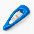 Miniature bright blue 2cm teardrop BB hair clip for pets in solid metallic finish - Blue