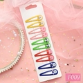Lot de 10 barrettes à cheveux BB animaux de dessin animé en couleurs mixtes pour filles - Parc de Dessins Animés (F009)
