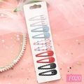 Lot de 10 barrettes à cheveux en métal pour filles avec motifs pois et cœurs - Série de Petits Pois (F020)