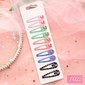 Lot de 10 barrettes BB colorées avec motifs de papillons de dessin animé pour filles - Papillon Unique (F022)