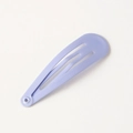 Minimalist matte lavender purple water drop shape metal BB snap hair clip for girls - Lavender
