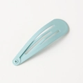 Pastel light blue drop-shaped BB hair clip with smooth matte lacquer finish for girls - Mint Green