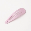 Classic light pink snap hair clip with candy color lacquer finish for girls - Light Pink