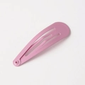 Classic drop-shaped snap hair clip with matte pink-purple lacquer finish for kids - Pink