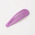 Simple matte purple teardrop metal snap hair clip for girls and women - Rose Pink
