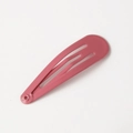 Classic matte pink waterdrop hair clip in durable painted metal for children - Watermelon red