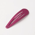 Deep pink matte lacquer snap clip in classic teardrop shape for hair styling - Deep Rose Red