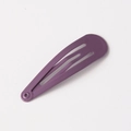 Deep purple matte paint waterdrop BB hair clip for children with smooth metal finish - Dark Mauve