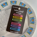 Detailed view of 6-piece matte candy-colored rectangular hair clips on display card - Candy Color Square Duckbill Clip