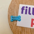 Fermaglio per capelli blu glitterato a forma di osso con finitura lucida per ragazze - Blu scuro