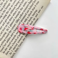 Pink BB hair clip with cute watermelon pattern on an open book background - 26# Pink Watermelon