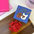 Bulk 2cm mini red square snap hair clips for pets and dolls in a stylish pop style - Red Square