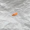 Mini barrette orange mate de 2 cm pour poupées et animaux avec fermeture à pression - Orange Éclatant (6)
