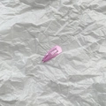 Barrette à cheveux goutte en métal rose avec revêtement laqué coloré brillant - Pêche (35)