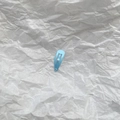 Mini pince BB en métal bleu clair mat de forme goutte d'eau classique pour poupée - Bleu Ciel (22)