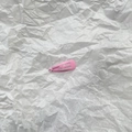 Barrette à cheveux goutte d'eau rose mat en métal minimaliste pour coiffure quotidienne - Rose Foncé (33)