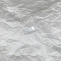 Mini barrette goutte 2cm en métal argenté mat pour poupées et petits animaux - Blanc (37)