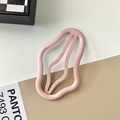 Haarklammer in Wolkenform mit Hohlwellen-Design in Hellrosa für Damen und Mädchen - Rosa