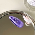 Glittery purple snap hair clip for girls with a shiny sparkle finish and metal base - Purple