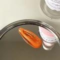 3cm bright orange glitter BB hair clip with shimmering gold sequins for children - Orange & Yellow