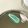 Mint green teardrop hair clip with sparkling glitter finish for kids and girls - Verdant